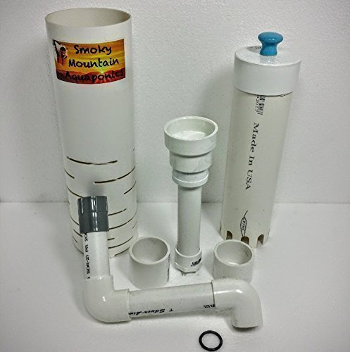 Aquaponics Bell Siphon Kit For IBC Growbed 12" Media: Easily Adjustable! Over 20,000 Siphons Sold Worldwide So Buy With Confidence!