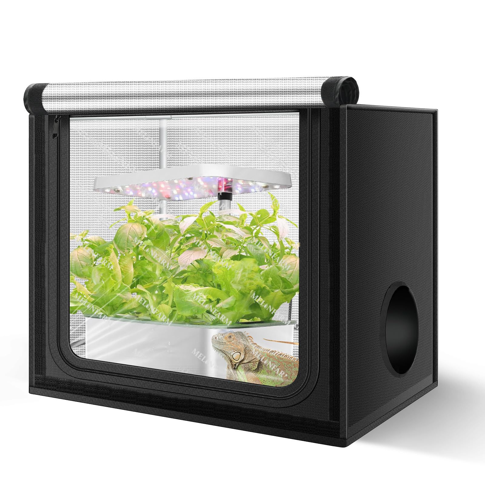 MELONFARM 24"x16"x20" Grow Tent, Double Transparent Viewing Door Indoor Grow Tent, Growing Tent with High Reflective Mylar & Floor Tray, Plant Tent for Indoor Hydroponics Growing