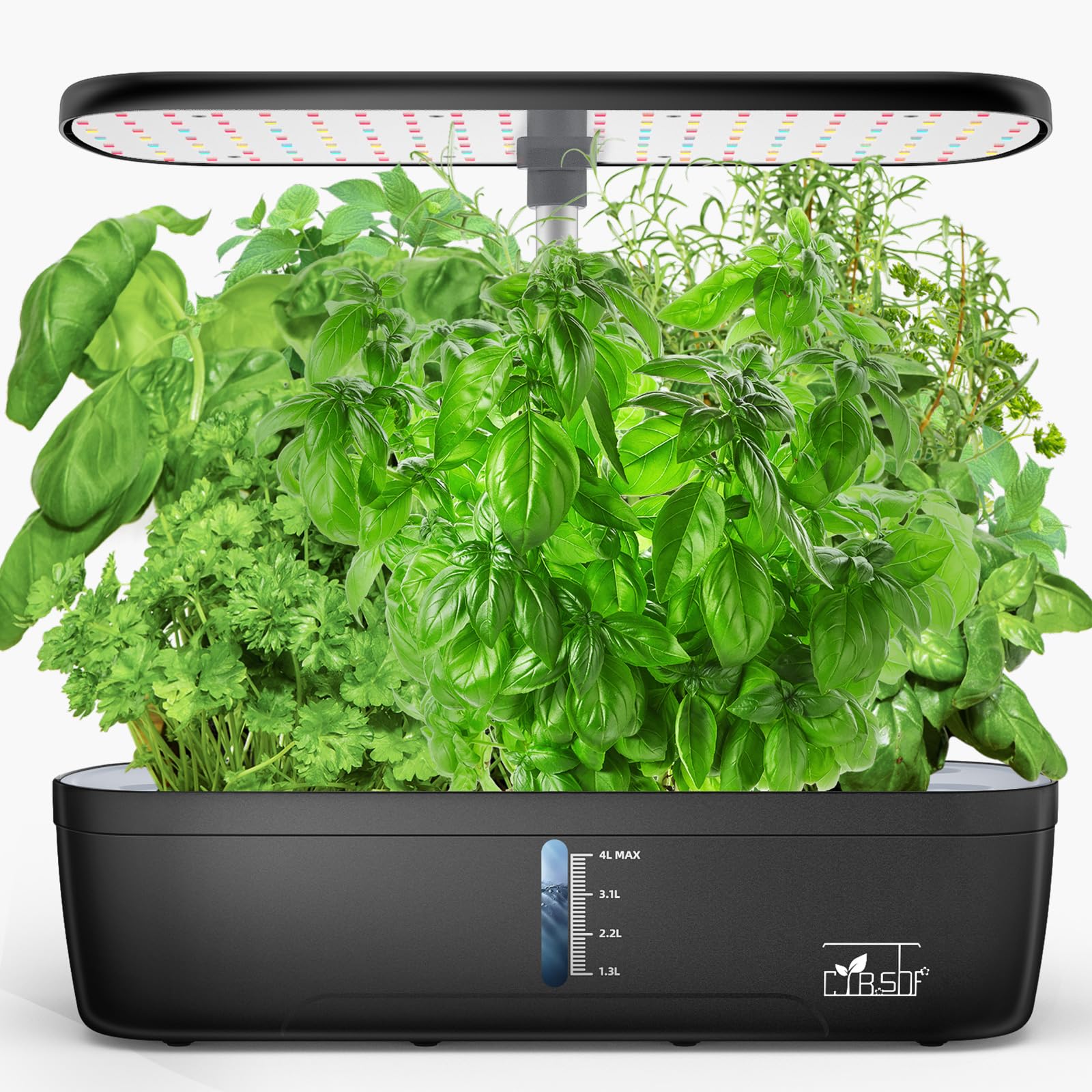 Indoor Garden Hydroponics Growing System 12 Pods, Indoor Herb Garden with LED Grow Light, Adjustable Height Up to 10.8inch, Hydroponics for Family