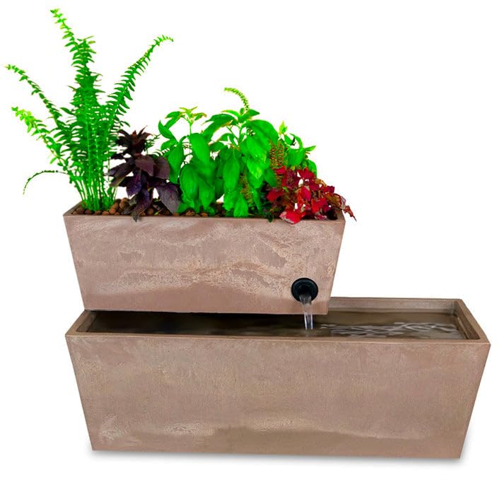 6 Gal. AquaSprouts Fountain - Aquaponics, Hydroponics & Water Garden Ecosystem Kit